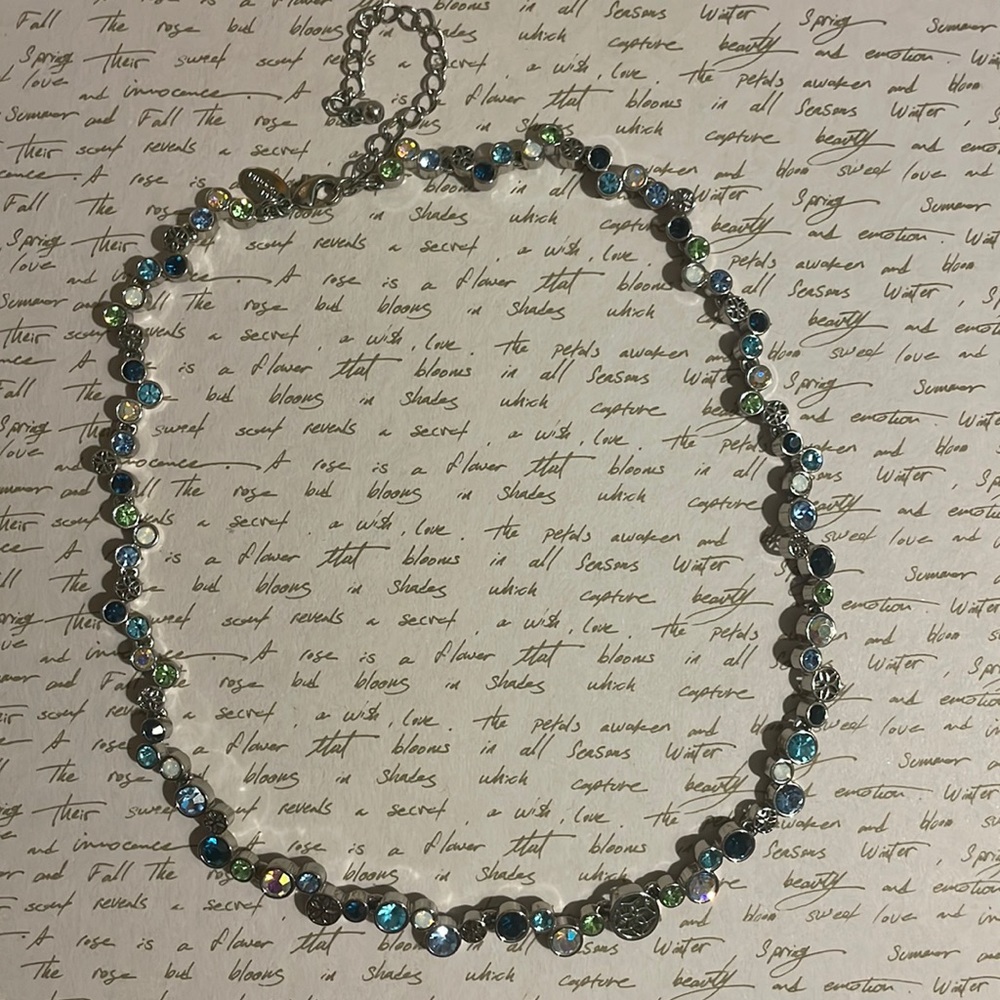 Lia Sophia Multi Colored Crystal Necklace